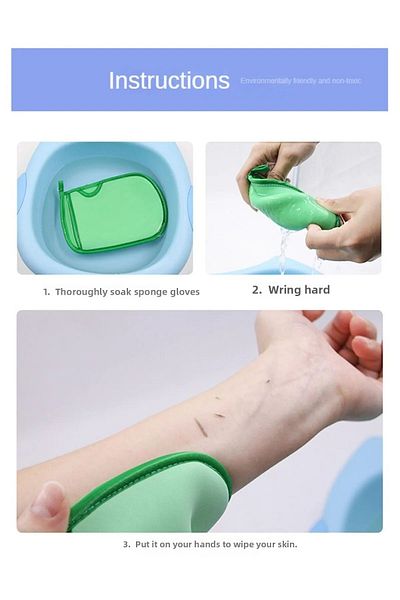 SAVORYHOME Handle Body Scrub Skin Cleanser Dead Skin Remover Remover Scrub Washcloth Bath Scrub PINK COLOR