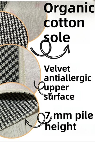 Ardizayn Polka Dot - Gray, Cotton Woven Base Round Bath Rug (100x100-60x60-40x60 Cm Set of 3)