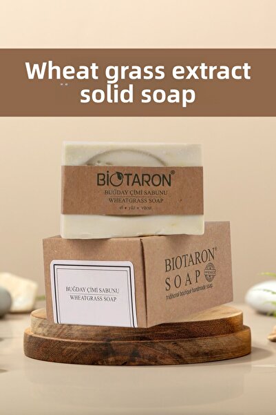 Biotaron Wheatgrass Extract Soap |   Natural Cleansing and Vibrant Appearance