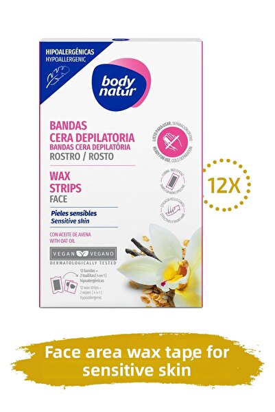 Body Natur Επιθέματα Κεριού Αποτρίχωσης Προσώπου για Ευαίσθητες Επιδερμίδες 1...