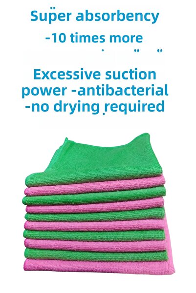 DNG STORE 10 bucăți cârpă profesională de curățare din microfibră, țesută str...