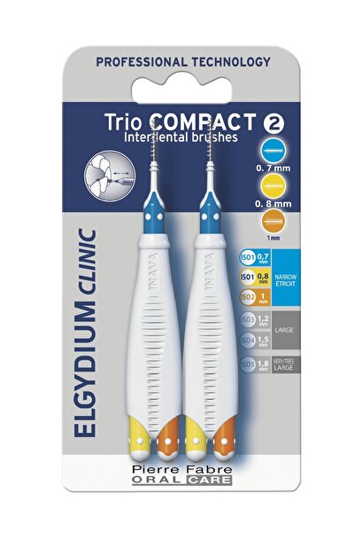 Elgydium مجموعة كلينيك تريو كومباكت المختلطة الضيقة