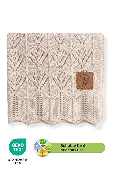 Next Baby Little Said Emilybaby Kid Blanket Model Knitting Patterned Stone - 80X100