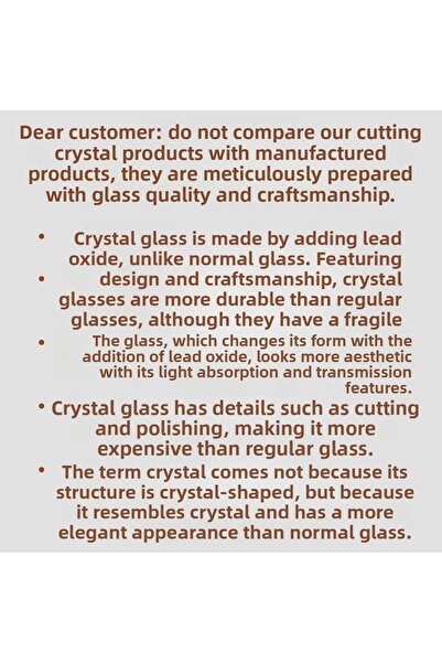 Akden Kristal Crystal Cutting Decor Handcrafted Glass Bowl & Cup Set