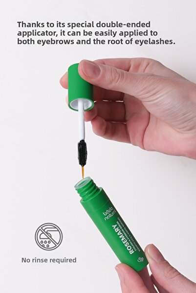 Bade Natural Rosemary Oil Eyebrow Eyelash Care Serum Nourishing and Strengthening 10 ml