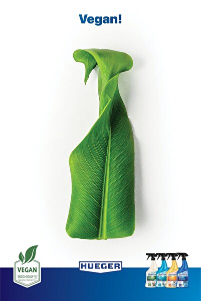 Hueger Vegan Kitchen Cleaner – Powerful Oil and Dirt Remover Set of 2 with Foam & Spray Head, 750 ml 750 ml