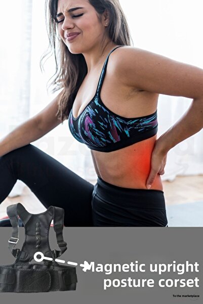 Ankaflex Corset pentru postură verticală magnetică sportivă, talie, umăr, apa...