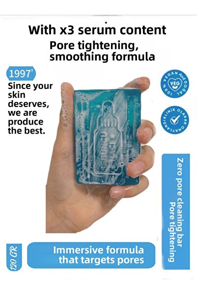 Sabuncu Hacı شريط تنظيف لشد المسام من زيرو، صابون فعال لتنظيف المسام 120 جرام