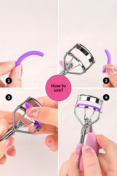 MUJGAN Colored Eyelash Curler Replacement Tires