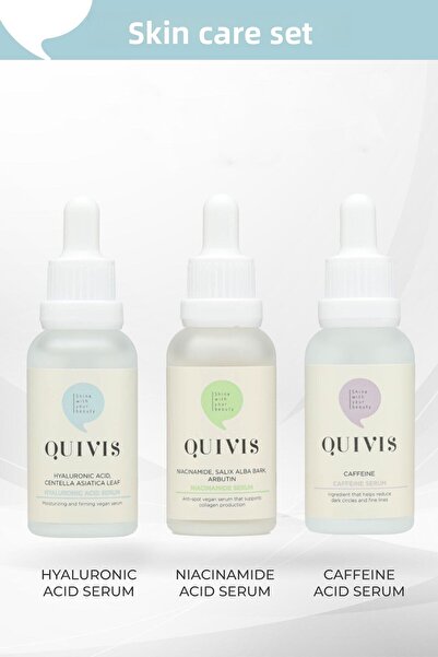 Quivis Anti-Aging Moisturizing Acne Reducing Under-Eye Circles Care Set
