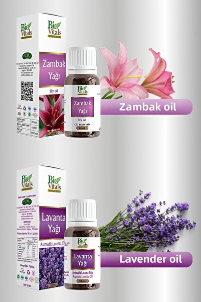 Bio Vitals مجموعة العناية بالبشرة بزيت التدليك العطري والزنبق واللافندر