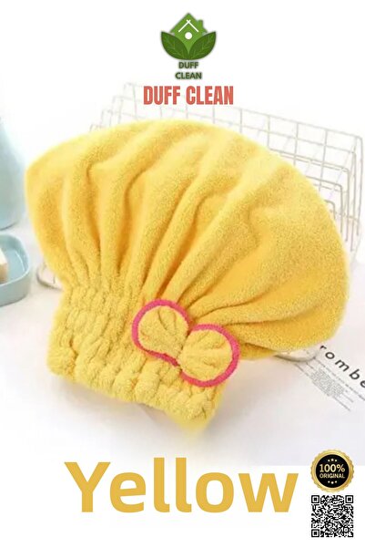 DUFF CLEAN منشفة رأس من الألياف الدقيقة - غطاء لتجفيف الشعر الرطب مناسب لجميع...