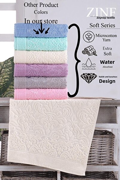 Zeynep Tekstil Soft | Set of 2 50x90 Cm Hand & Face Towels