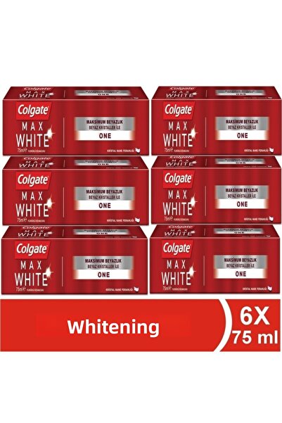Colgate معجون أسنان 75 مل أبيض مرئي × 6 قطع