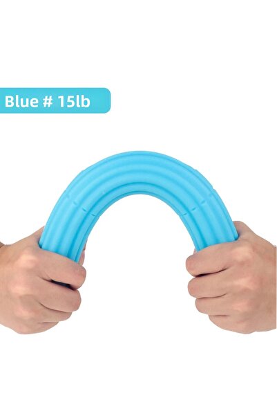Choice قضيب مرن للعلاج الطبيعي من Blue-15LB لتمرين اليد والمعصم مصنوع من السي...