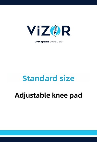 VİZOR دعامة ركبة قياسية مع دعم للفخذ، غطاء ركبة داعم وواقي، دعامة ركبة للاستخدام الرياضي، مريحة وداعمة.