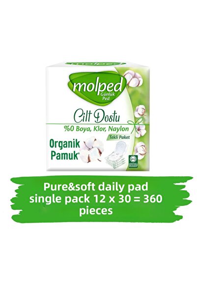 Molped Pure&Soft Daily Pad Single Sw Package 12X30=360 Pieces