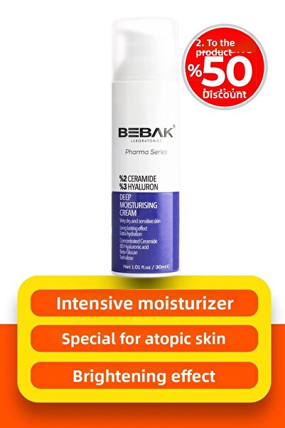 Bebak Pharma - Dry and Atopy Prone, Intensive Moisturizing Cream 2% Ceramide ...