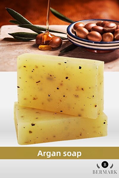 bermark زيت نباتي وجلسرين، صابون الأرغان العشبي، نباتي 100 جرام