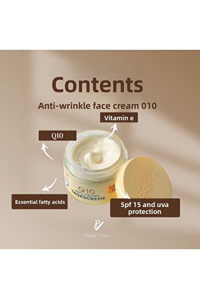 BALEA كريم الوجه المضاد للتجاعيد Q10 مع عامل حماية من الشمس SPF 30، جودة ألمانية