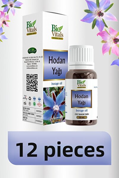 Bio Vitals زيت لسان الثور - علبة 12 قطعة 50 مل