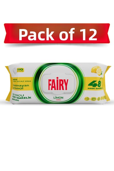 Fairy علاج الوجه الأمثل بزيت الليمون النقي 100%، 12 كبسولة