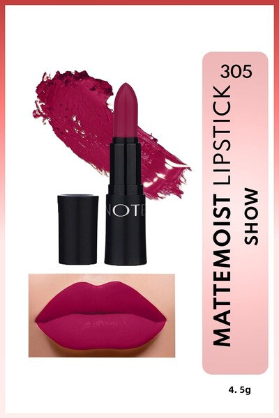 NOTE Mattemoist Lipstick Matte Finish Lipstick 305 Show - Pink
