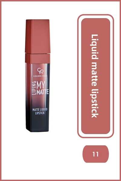 Golden Rose أحمر شفاه سائل مطفي من ليبينج ماي مات 11، 5.5 مل