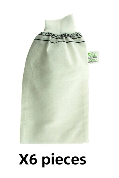 Kelebek Kese كيس حمام مرن رفيع، كيس حمام حمام، كيس مهر، كيس تراب، 6 قطع