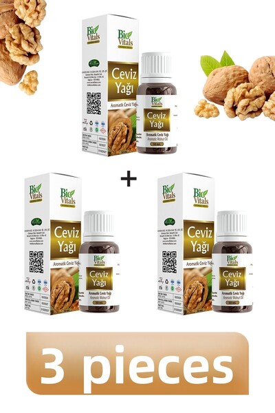 Bio Vitals زيت الجوز 50 مل - 3 قطع