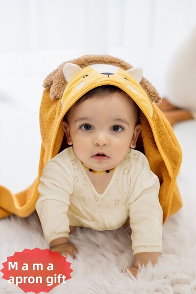 TEKSMODA 100% Cotton Baby Swaddle Towel - Aslan