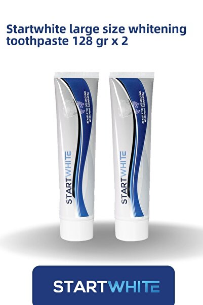STARTWHITE معجون أسنان مبيض حجم كبير 128 جرام × 2 قطعة
