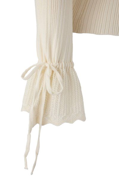 Trendyol Collection Ecru Mercerized Look Ribbed Polo Neck Knitwear Cardigan Twoaw26Hi00111