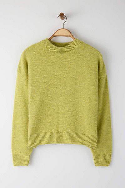 Trendyol Collection Green Alpaca Wool Blended Premium/Special Yarn Wide Fit Basic Knitwear Sweater Twoaw26Kz00080