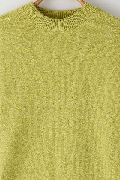 Trendyol Collection Green Alpaca Wool Blended Premium/Special Yarn Wide Fit Basic Knitwear Sweater Twoaw26Kz00080