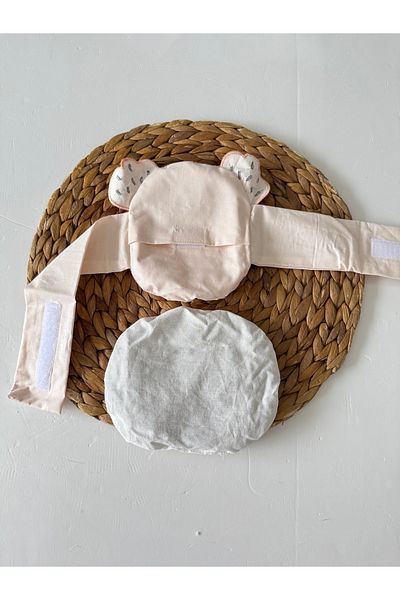 PİLEKİ BABY Preventive Baby Waist Protector for Newborn Babies (Colic), Cherry Seed Grain Belt