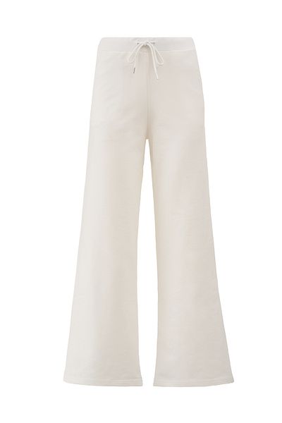 Elemge Γυναικεία βαμβακερή φόρμα - Six Ecru Flare Fit Φαρδύ πόδι με κορδόνι τσέπης Άνετη εφαρμογή Μαλακό