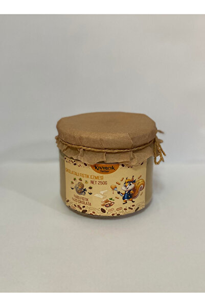 Kıvırcık Tatlar 250g Çikolatalı Fıstık Ezmesi %80 Fıstık %20 Çikolata (ÇİKOLA...