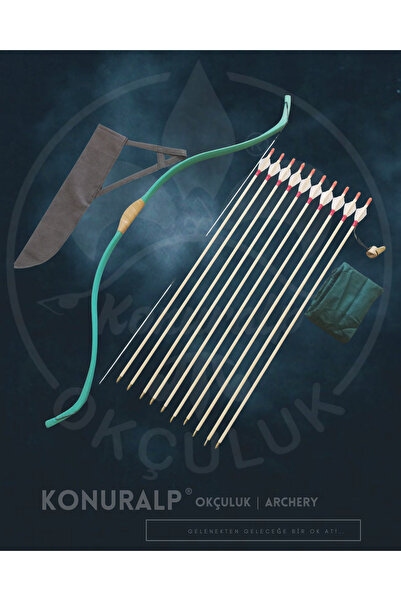 KONURALP OKÇULUK Güçlü Başlangıç Yayı 35/40 Libre (BASİT TİRKEŞ 10 OK ZİHGİR)