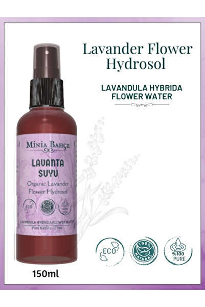 Minia Bahçe Bitki ve Sanat Atölyesi Lavanta Suyu, %100 Saf Ve Doğal. 150ml