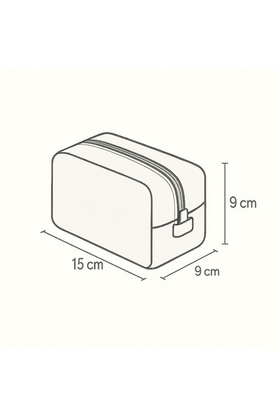 YILDIZ DİJİTAL HOME Квітчаста косметичка Синя органайзер-пенал 18 см Косметична сумка – Star Home’s
