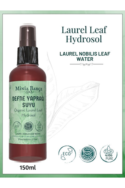 Minia Bahçe Bitki ve Sanat Atölyesi Defne Yaprağı Suyu, %100 Saf Ve Doğal. 150ml