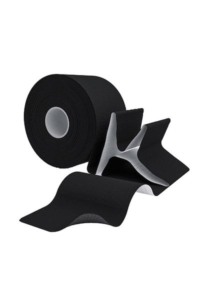 TrioStore Banda Elastica Kinesiologica TrioStore®, Impermeabila, Fara Latex, 5 cm x 5 m, Negru