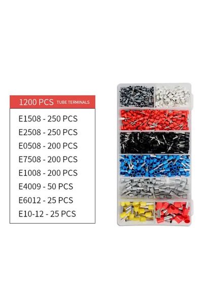 TrioStore Set Cleste Hexagonal HSC8 6-4A, cu Patru Falci + 1250 Bucati Terminale Conductori, 0,25 si 10 mm²