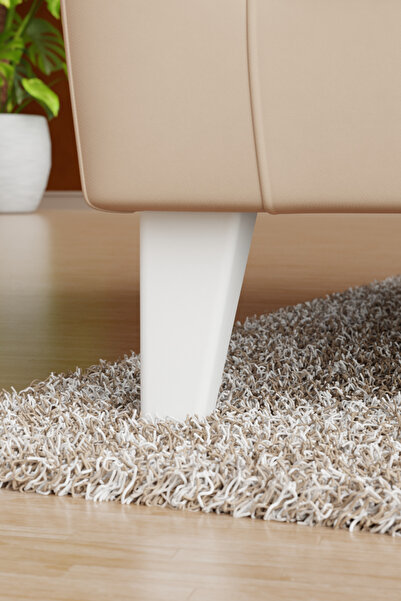 wooden lane studio Plastik Mobilya Ayağı 14 cm Beyaz – Konik Köşeli – Koltuk,...