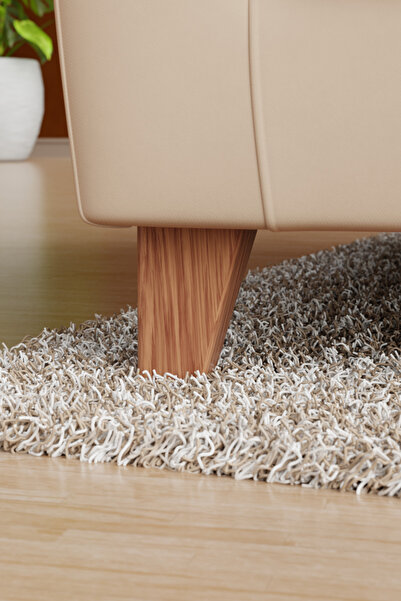 wooden lane studio Riva Tekli 10 cm Açık Ceviz – Konik Köşeli – Mobilya Ayağı...