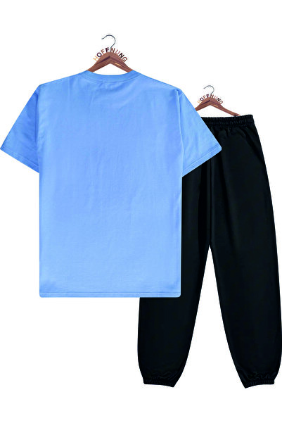 HOFFNUNG Full Pants Blue m Y Hooded Jacket Unisex Tracksuit Set