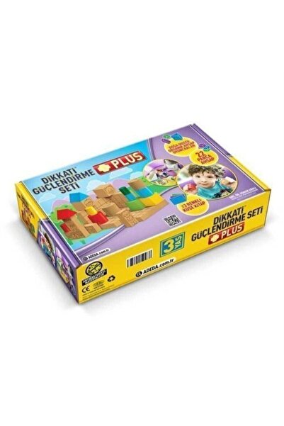 Adeda Yayınları Dikkati Güçlendirme Seti Plus 3 Yaş (3 Kitap + Ahşap Materyaller)