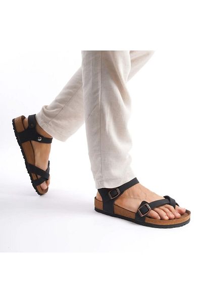 W MAX WM Casual Slippers - Ορθοπεδικές Παντόφλες Σόλας Πόρπη με διπλή ζώνη Καθημερινές άνετες παντόφλες για το σπίτι και έξω