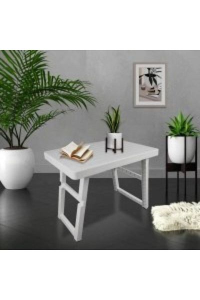 Living FOLDING TABLE LONG LEG WHITE